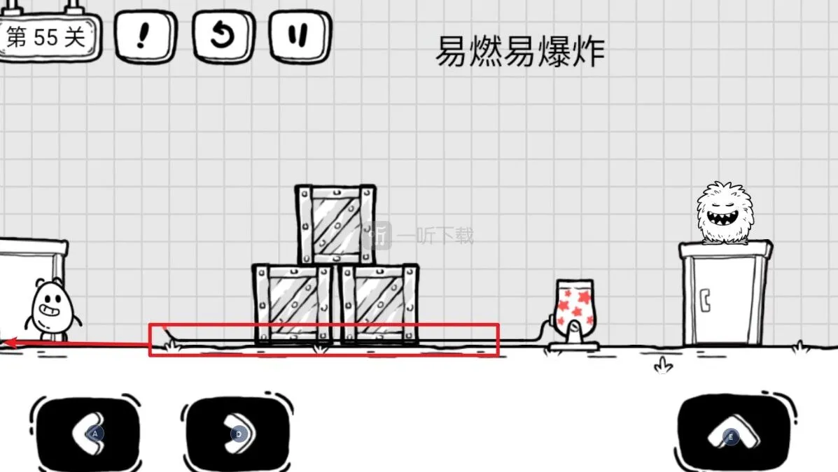茶叶蛋大冒险第55关通关方法 易燃易爆炸怎么过