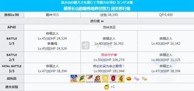 命运冠位指定掉落