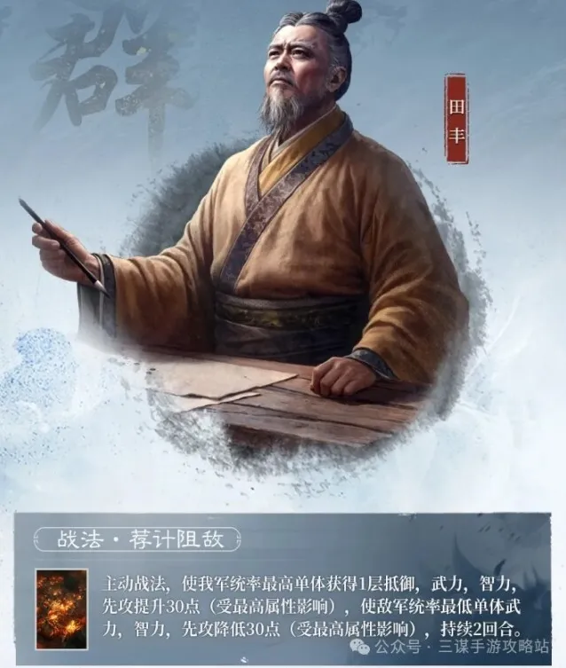 三国谋定天下田丰