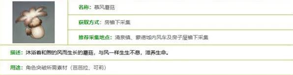 《原神》慕风蘑菇位置采集攻略