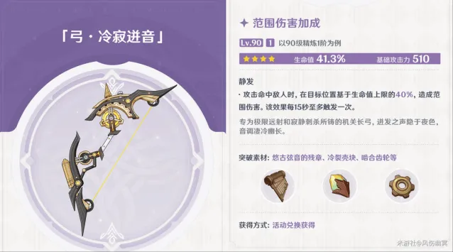 《原神》冷寂迸音适用角色详细攻略