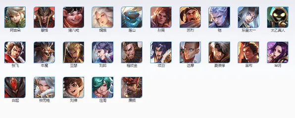 王者荣耀都有哪些