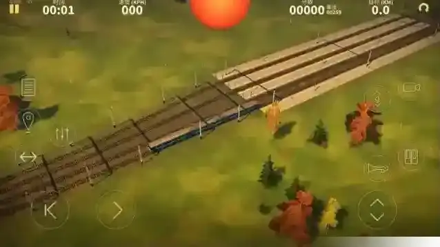 电动火车模拟器游玩