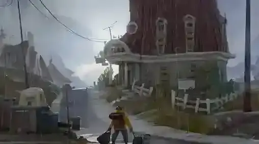 老人的旅程场景