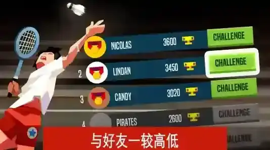 羽毛球高高手击球