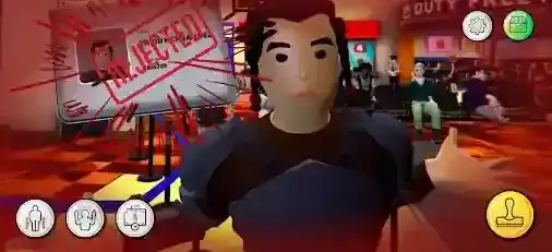 机场安检员检查