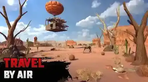 沙漠生存建造木筏