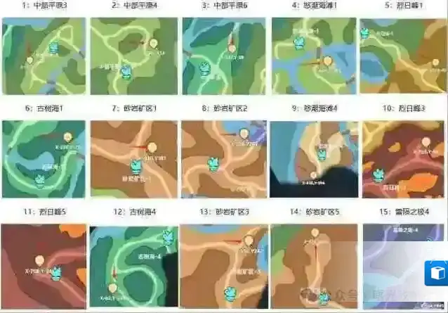 曙光重临1-15矿洞位置一览