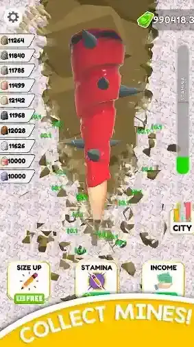 铅笔挖掘建造城市城市