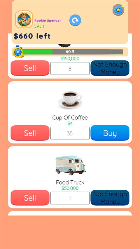 花光比尔盖茨的钱手游截图2