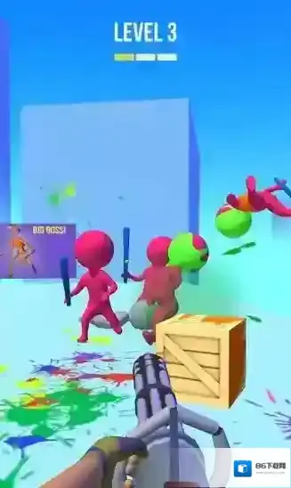 彩弹射击3D玩家