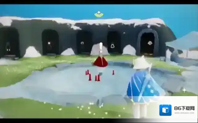 光遇白棉裤先祖怎么遁地