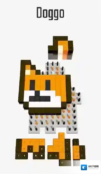 杂乱的像素方块方块