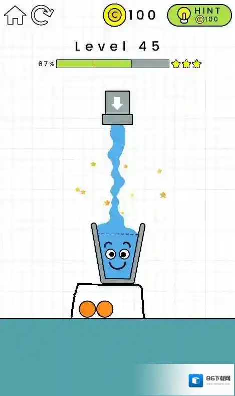快乐玻璃杯45关怎么过 HappyGlass第45关三星通关攻略