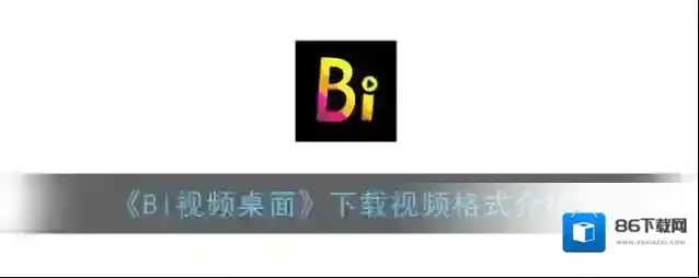 《Bi视频桌面》下载视频格式介绍