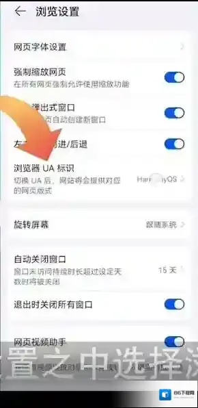 华为浏览器选择